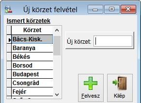 TÖRZSADAT MENÜ 55 Beosztások Felvétel Az ügyintézőkhöz kapcsolódó beosztások vehetők fel itt. A beosztás beírása után a Felvesz nyomógomb hatására tárolódik az adat.