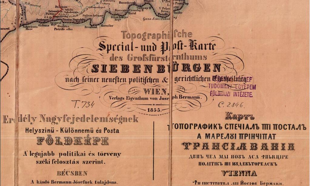 Osztrák névrendezés: 1854 két közigazgatási átszervezés: 1851, 1854 Országos Törvény- és Kormánylap: