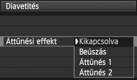 A [Kép betöltése...] üzenet megjelenése után elezdődi a diavetítés. Kilépés a diavetítésből.