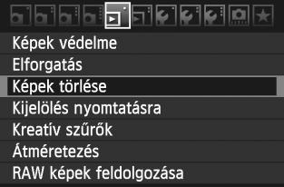 L Képe törlése Egyenént iválaszthatja és törölheti a épeet, illetve egyetlen lépésben is törölheti az összes épet. A védett épe (213. o.) nem törlődne. A törölt épe nem állítható vissza.