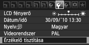 f Automatius szenzortisztítás Amior a főapcsolót <1> vagy <2> helyzetbe állítja, a beépített szenzortisztító rendszer műödésbe lép, és lerázza az érzéelő elülső részén összegyűlt port.