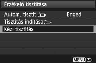 3 Kézi szenzortisztításn Az automatius szenzortisztítással nem eltávolítható por ézzel eltávolítható egy légfúvó alalmazásával. A épérzéelő felülete rendívül ényes.