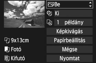 wnyomtatás 240 4 Állítsa be a nyomtatási effetusoat. Válassza i a szüséges beállításoat. Ha nem íván nyomtatási effetusoat megadni, folytassa az 5. lépéssel.