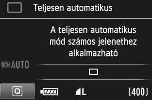 Az LCD-panel a <U> gombbal apcsolható be (9) és i. Bulb expozíció özben az exponálógomb teljes lenyomása teljes mértében iapcsolja az LCD-panel megvilágítását.