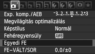 3 A fehéregyensúly beállításan O Egyedi fehéregyensúly Az egyedi fehéregyensúly lehetővé teszi a fehéregyensúly ézi beállítását egy bizonyos fényforrás esetében a nagyobb pontosság érdeében.