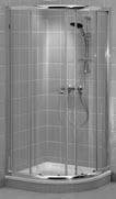 P R E M I O L I N E R, M I R O N Cikkszám Megnevezés Méret Tömeg (kg) db/ paletta W E L L N E S S 80 UDW8010SKA160RP-61* Liner 80 x 100 cm íves zuhanyfülke, 2 nyíló ajtóval, átlátszó üveg,