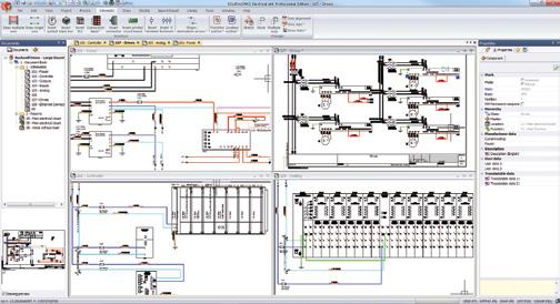 SOLIDWORKS ELECTRICAL SCHEMATIC PROFESSIONAL Hatékony, könnyen használható, együttműködést is lehetővé tevő kapcsolásirajz-tervező eszközök, amelyek megkönnyítik a különböző berendezésekhez szánt,