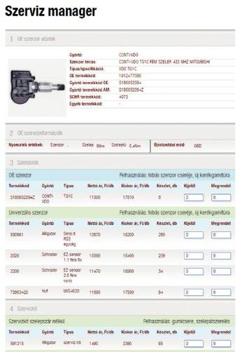 Schrader szervizkitek, gumi és fém TPMS szelepek az összes