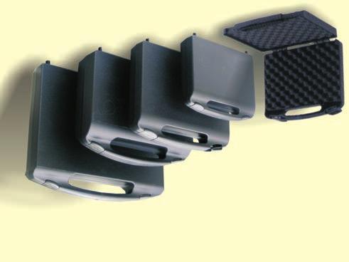 Tároló dobozok Vezetõképes, fekete polypropylenbõl Rs 6 W 7804.460 Nyomófedél, 1 kemény habszivacsrész 34X34X12 mm 7804.462 Nyomófedél, 1 kemény habszivacsrész 25X54X14 mm 7804.