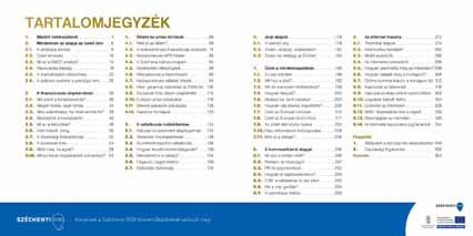 Tartalomjegyzék támogatás Elemei: l tartalomjegyzék oldalain kreatív megjelenés, l tartalom