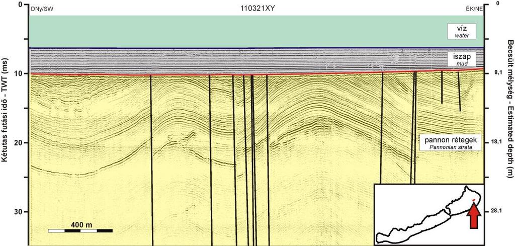 A szelvény túlmagasításának mértéke kb. 1:40. Figure 4.3.