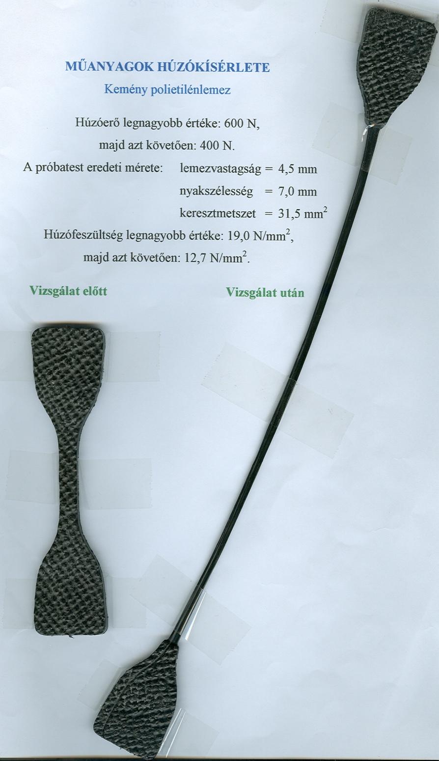 Húzás során az első szakaszban érvényesül a Hooke-törvény, a legnagyobb alakváltozás 10-20 százalékos.