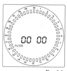 16. EMLÉKEZTETŐ FILTERCSERÉRE 1. Nyomjuk meg a FILTER gombot és a és gombokkal állítsuk be az időszignált.