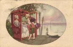 Italian art postcar d,