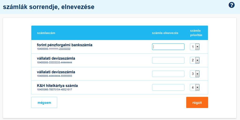 amennyiben lakossági ügyfélként az adott számláját szeretné a K&H e-bankban kezelni, a kiválasztott számla melletti mező kipipálásával tudja ezt megtenni.