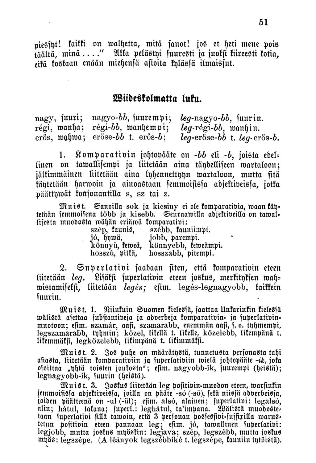niessyt! kaikki on madetta, mitä fanot! jos et yeti mene pois täältä, minä " Alta pelästyi fuuresti ja juoksi kiireesti kotia, eikä koskaan enään mieyenfä afioita kylässä ilmaissut.