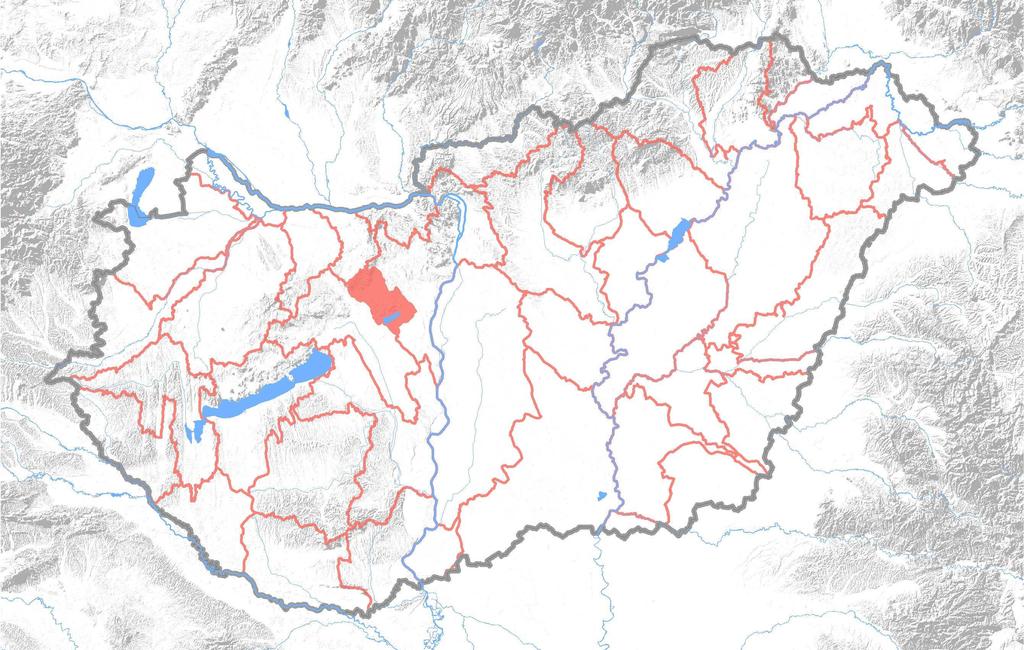 1-1 térkép: Velencei-tó tervezési alegység A Víz Keretirányelv meghatározása szerint a vízgyűjtő egy olyan területet jelent, amelyről minden felszíni és felszín alatti lefolyás egy tengerbe jut.