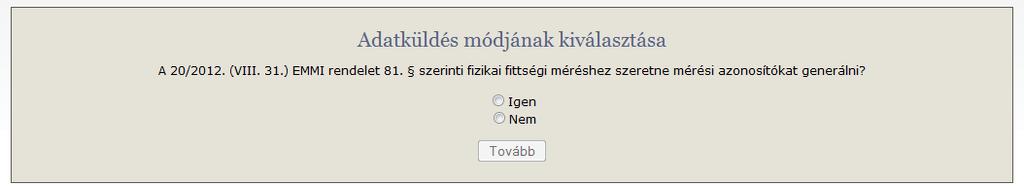 1. Általános ismertető A mérési azonosító generátor program az intézménnyel jogviszonyban álló tanulók mérési azonosítójának előállítására szolgál.