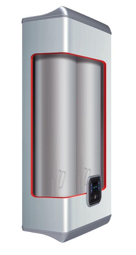 Teljesítmény és tartalom melegítési idő Melegvíz azonnal Időmegtakarítás A villanybojler két külön beépített tárolót tartalmaz sorosan összekapcsolva.
