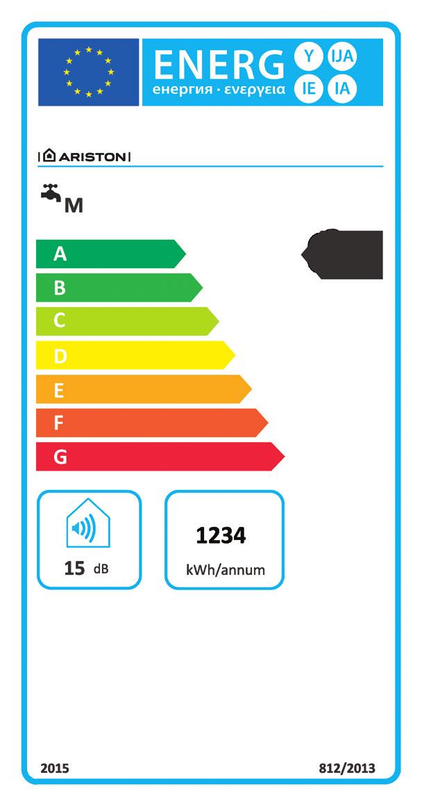 A termék címke A termék típusától és funkcióitól függően különböző címkéket viselhet. Az A, és A+ címkék jelölik a legmagasabb energia hatékonyságú osztályokat.