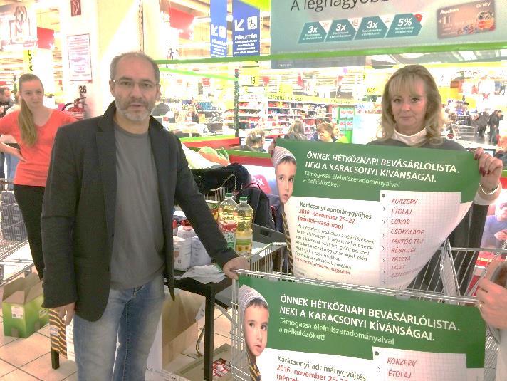 Karácsonyi gyűjtés 2017 Láncok, áruházak száma marad Tesco, Auchan, METRO Időpont: 2017. november 2426.