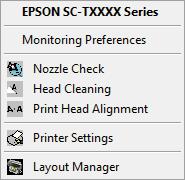 Ötletek a nyomtató-illesztőprogram használatához (Windows) Megjegyzés: Ha kiválasztja a Shortcut Icon (Parancsikon) lehetőséget a Monitoring Preferences (Figyelési beállítások) részben, akkor a