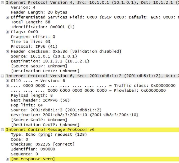 egyéb IDS/IPS eszközöket, amelyekkel az ilyen eszközöket vagy csomagokat kiszűrhetik a hálózatból. 5.2.2.2 Visszaverődéses támadás A támadás nagyon hasonló a 6to4-nél tapasztalthoz, illetve az 5.2.2.1-es fejezetben látottakhoz.