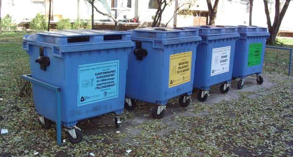 Újrafeldolgozás (recycle) szelektív