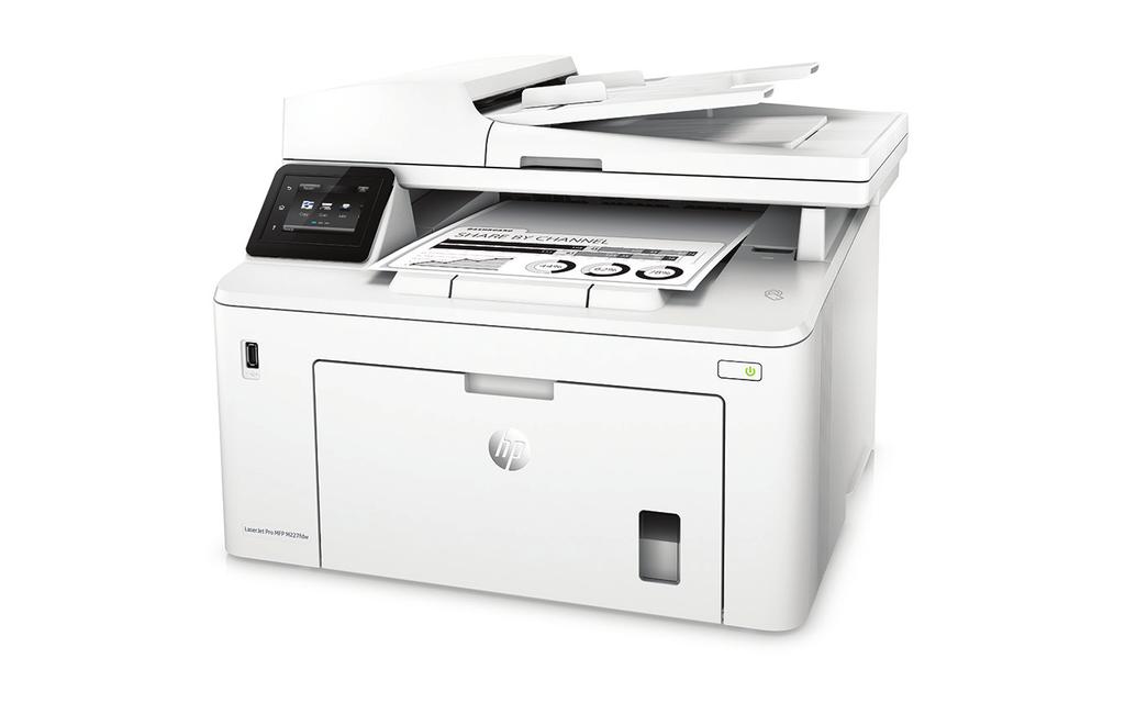 Adatlap HP LaserJet Pro M227 MFP-sorozat Egy lépéssel előrébb Nagyobb teljesítményt, oldalszámot és védelmet érhet el 1 a JetIntelligence tonerkazettával használt HP LaserJet Pro MFP