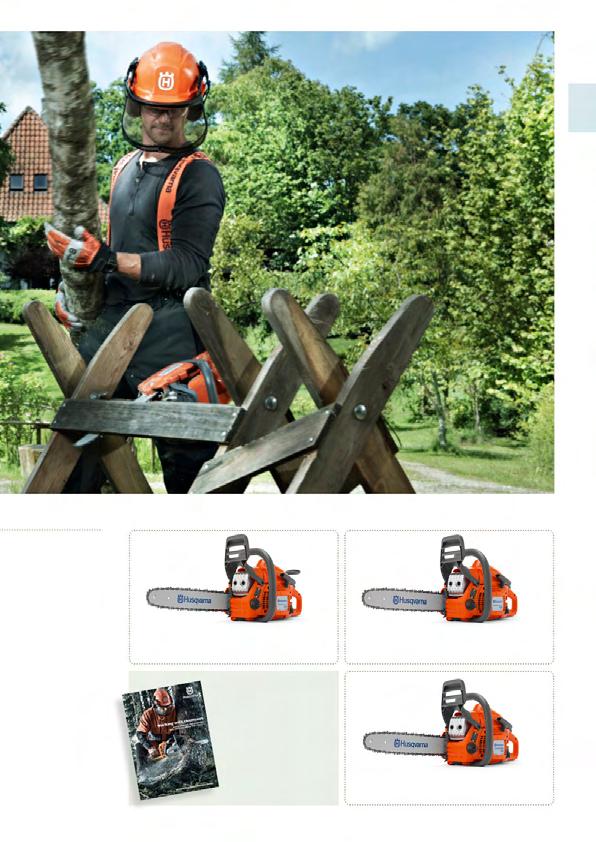 HUSQVARNA 135 e-series TRIOBRAKE * 40,9 cm³, 1,5 kw, vezetőlemez: 36 40 cm, 4,8 kg. Air Injection, X-Torq és Low Vib. HUSQVARNA 135 e-series* 40,9 cm³, 1,5 kw, vezetőlemez: 36 40 cm, 4,6 kg.