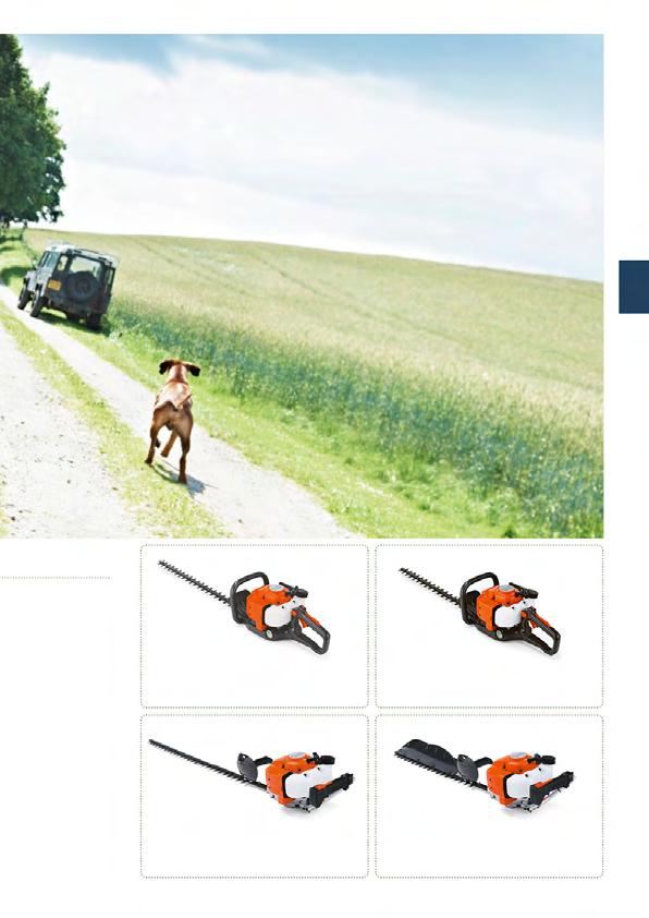HUSQVARNA 226HD75S 23,6 cm³, 0,85 kw, vágókés hossza: 75 cm, súly: 6,0 kg. Különálló indítószerkezet, X-Torq motor, Low Vib és állítható hátsó fogantyú.