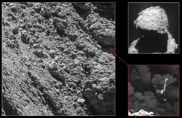 Megvan a Philae a Rosetta vége. Kevesebb mint egy hónappal a program vége előtt a Rosetta szonda képein sikerült felfedezni az eddig ismeretlen helyen leszállt Philae egységet is.