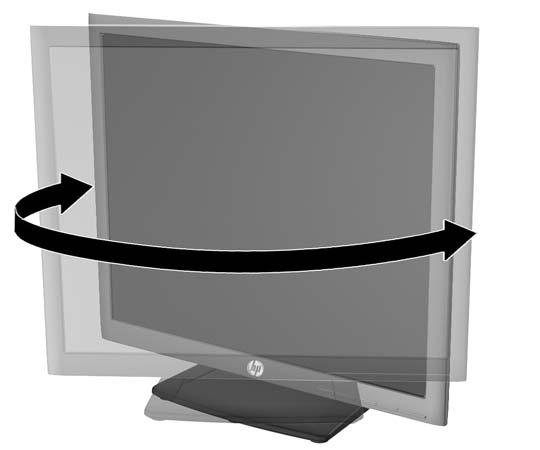 Döntse előre vagy hátra a monitorpanelt annak megfelelő szemmagasságba