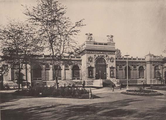 103. kép - Országos Általános Kiállítás - 1885, Műcsarnok (Kozmata Ferenc) FSzEK Budapest Gyűjtemény A városligeti Királypavilont 1317 (a későbbi Gerbeaud kioszkot) Budapest tanácsa 1892-ben