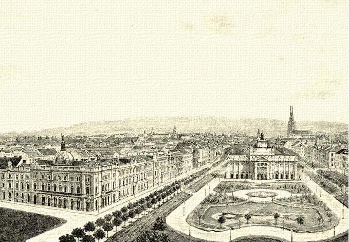 A pavilon felépítésével ugyanazt a két hírneves bécsi építészt, Hermann Helmert és Ferdinand Fellnert, akiknek a tervei alapján a Monarchia számos színháza mellet a zágrábi is készült (ld. 161. kép).