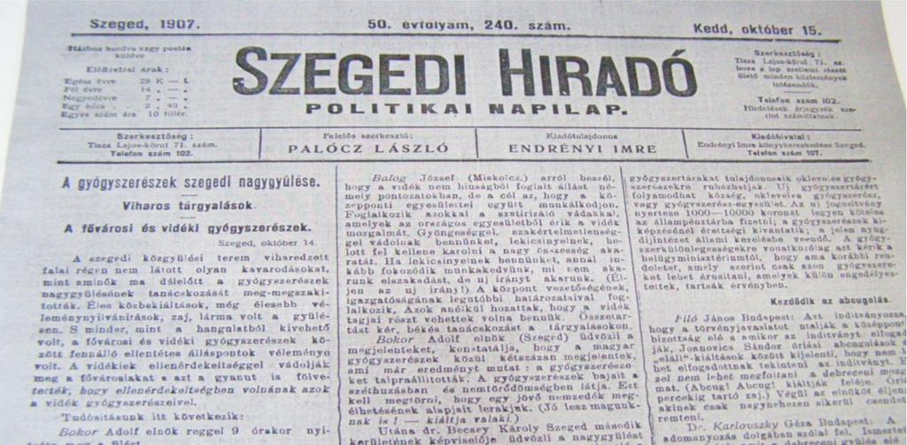 2014. június GYÓGYSZERÉSZET 367 2. ábra minisztérium sem tud érvényben lévő listát kiadni. Ezen a területen teljes káosz uralkodik.