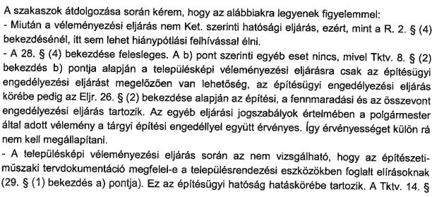 SSZ. A TELEPÜLÉSKÉPI RENDELETTEL ÉS A TELEPÜLÉSKÉPI ARCULATI KÉZIKÖNYVVEL KAPCSOLATBAN BEÉRKEZETT ÉSZREVÉTEL VÉLEMÉNYEKRE ÉS ÉSZREVÉTELEKRE ADOTT VÁLASZOK, VÁLTOZTATÁSI JAVASLATOK A 28.