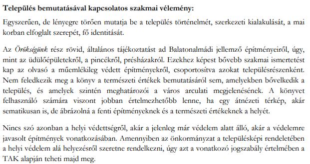 A településképi arculati kézikönyv természeti értékeket bemutató fejezetét kiegészítjük a