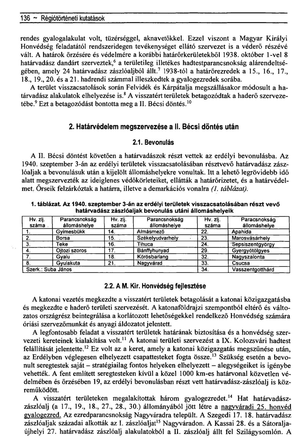 136 ~ Régiótörténeti kutatások rendes gyalogalakulat volt, tüzérséggel, aknavetőkkel.