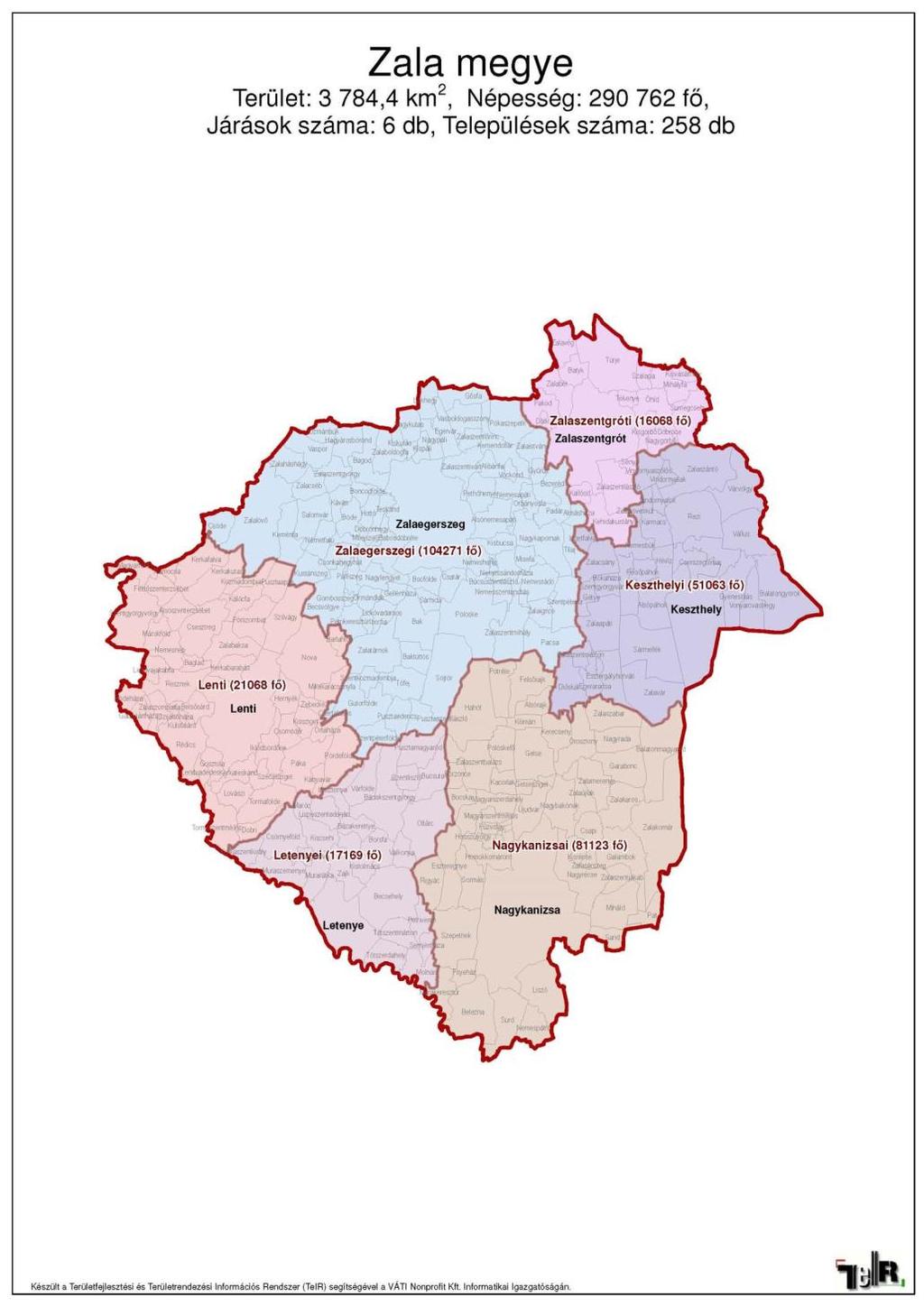 II. Kutatási eredmények II.1. A Zalaegerszegi járás bemutatása II.1.1. Területi jellemzők A Zalaegerszegi járás Magyarország Nyugat-dunántúli régiójában található, Zala megyében.