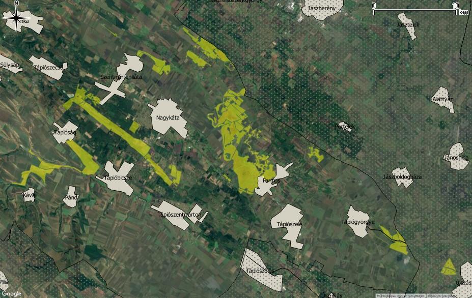 Dél-Heves (Jászság) IBA (Terület: 57,179 ha; site kód: HU056) (Lásd 31. ábra) Ramsari területek Az érintett vízgyűjtő-gazdálkodási alegység nem érint Ramsari-területet.