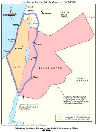 Népszövetségi mandátumrendszer A brit mandátum időszaka II. A modern Izrael megteremtésének intézményi előzményei (1920-1948): Legitimáció: mandátumszerződés (1922. július 24.