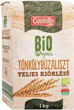 -20% 399 Ft 319Ft 1 kg CASTELLO FIT & WELL FEHÉR TÖNKÖLY- BÚZALISZT 399Ft 70 g, 1 kg = 5 700 Ft MAGYAR