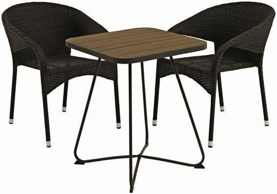 16% 15% ASZTAL + 2 SZÉK 49 900 S375986 59 900 LARVIK ASZTAL + 2 LARVIK RAKOLHATÓ SZÉK Asztal, ÁTM60 x MA75 cm, hozzáillő kényelmes rakásolható
