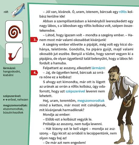 Inkább arra törekedtünk, hogy négy szinten is megtámogassuk a szókincsfejlesztést: az olvasmányok előtti feladatsorokban