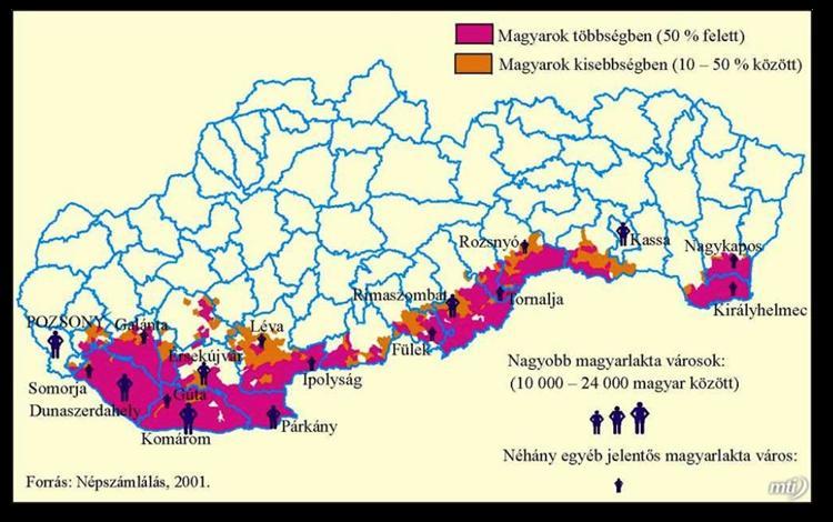 Rimaszombat 36 404 44,9 34 323 41,3 30 516 35,9 31 653 37,45 Nagyrőce 10 256 25,5 8 992 22 7 738 19,2 7 763 19,38 Rozsnyó 21 434 35,3 18 954 30,6 16 103 25,4 15 538 24,85 Kassa 10 760 4,6 8 940 3,8 6