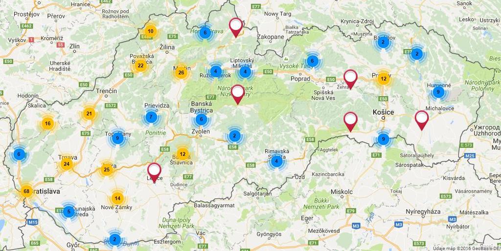 Szlovákiát figyelve leginkább a nyugati országrészt érintették kedvezően a beruházások, egyrészt a munkalehetőségek tekintetében (ezek miatt azonban naponta a munkavállalóknak általában reggel és