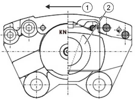 Tisztítás, ápolás és karbantartás (1) Forgásirány (2) Kikönnyítés 183. ábra Tömítéscsere Szivárgás esetén használjon komplett tömítőkészletet / javítókészletet. Adott esetben cseréljen porvédő sapkát.