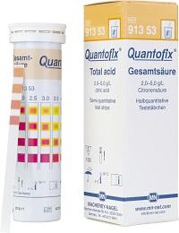 Tesztcsíkok az élelmiszeripar számára Relax műszeres kiértékeléssel Típus Méréstartomány, Relax műszerrel Rend.sz. QUANTOFIX Citromsav 2,0 5,0 g/l Citromsav M913.