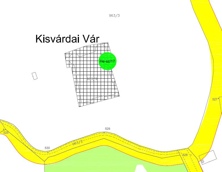 He-sz/17 963/3 Vár utca A vár keleti falának oldalán II.